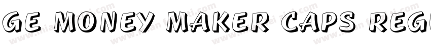GE Money Maker Caps Regular字体转换